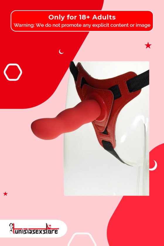 Red Deep Climax Strap On Dildo Realistic Penis Harness SO-021