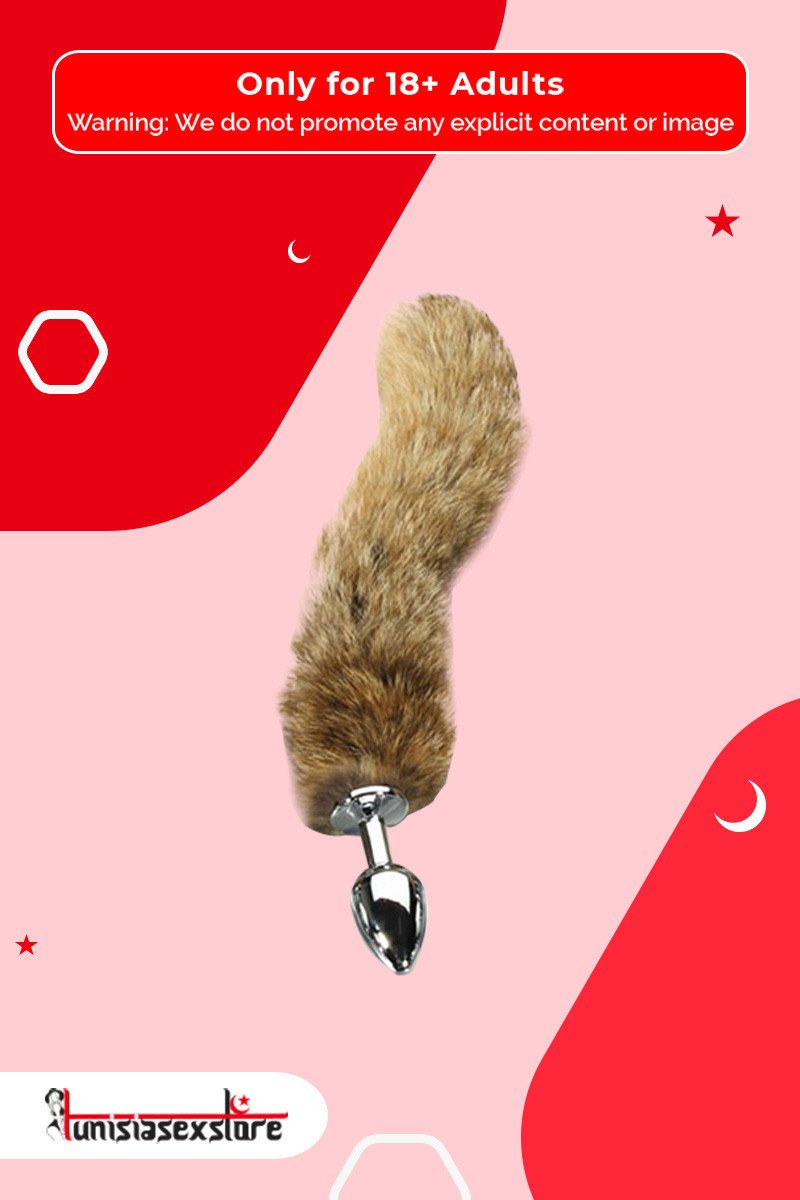 Fox Tail Brown Plated Metal Anal Plugs AD-020 Fox Tail Brown Plated Metal Anal Plugs AD-020
