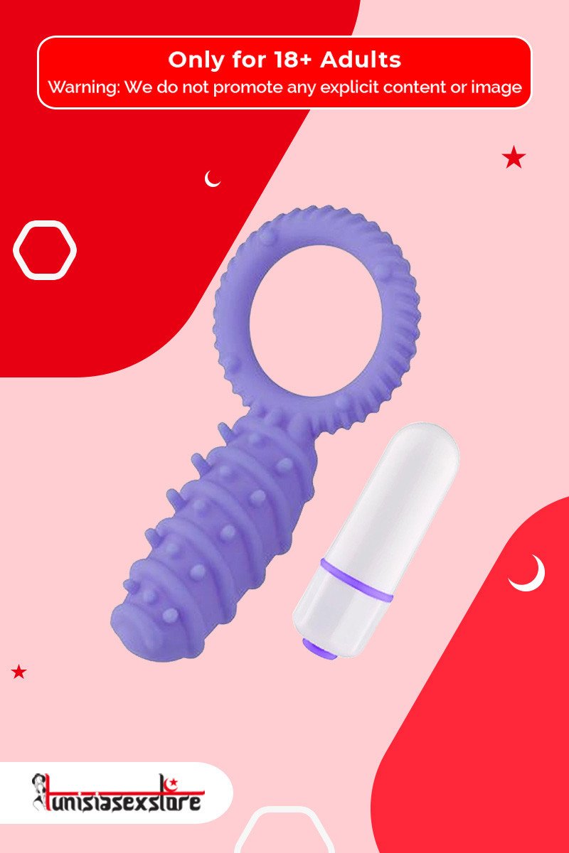 Clitoral Banger Spikes Premium Cockring With Bullet CR-015