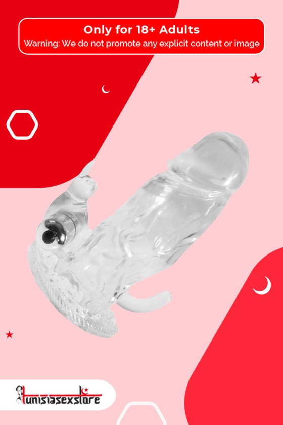 Triple Pleasure Vibrating Rabbit Penis Sleeve PES-028