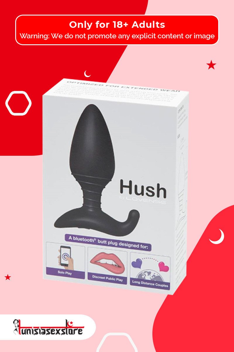 Lovense Hush App Controlled Vibrating Butt Plug (1.5 inch/1.75 inch) ACV-004