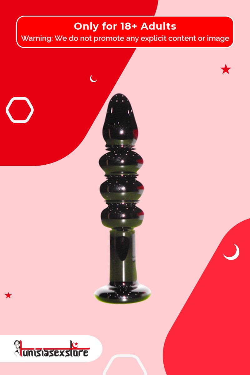 Black Beaded Glass Dildo Sex Toy GD-005 Black Beaded Glass Dildo Sex Toy GD-005